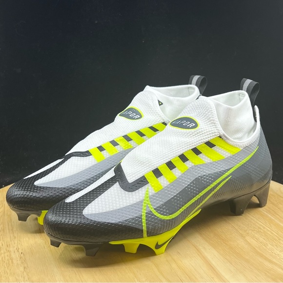 Nike Vapor Edge Pro 360 Football Cleats DQ3670-071 Mens Sizes Grey Volt - Picture 2 of 9